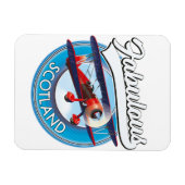 Prachtig Schotland retro stijl reis patch Magneet (Horizontaal)
