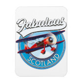 Prachtig Schotland retro stijl reis patch Magneet (Verticaal)