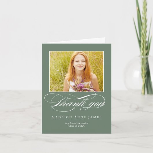 Prachtig script Afstuderen dank je kaart (Voorkant)