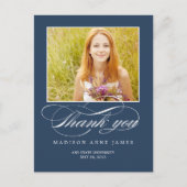 Prachtig script Afstuderen dank je kaart (Voorkant)