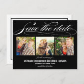 Prachtig script Save the Date Kaart (Voorkant / Achterkant)