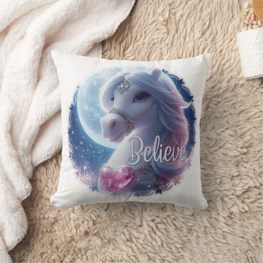 Prachtig shimmer paard werpen kussen (Deken)