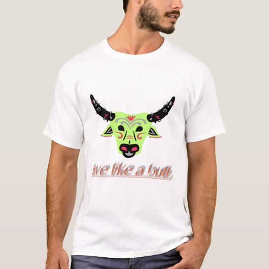 Prachtig stier T-shirt ontwerp (Voorkant)