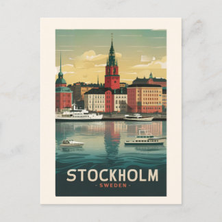 Prachtig Stockholm Skyline Briefkaart