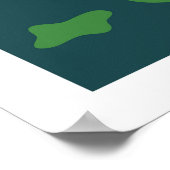 Prachtig strand van Gibney Poster (Hoek)