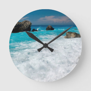 Prachtig strand Water Surf Aloha Hawaiian Wedding Ronde Klok