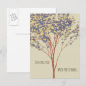 Prachtig Tree Art Quote Briefkaart (Voorkant / Achterkant)