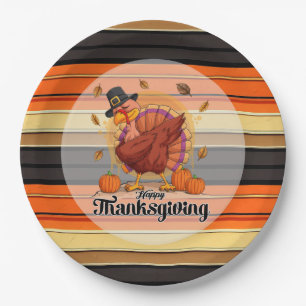 Prachtig Trendy Thanksgiving Herfst Collectie Papieren Bordje