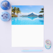 Prachtig tropisch zeegezicht flyer (Enkel)