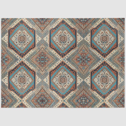 Prachtig Turks oud patroonpopulair Collectie Tissuepapier (Voorkant)