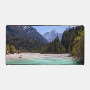 Prachtig turquoise water in Kranjska Gora Slovenië Bureaumat