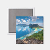 Prachtig Uitzicht | Bovenkant van het eiland Bohey Magneet (Voorkant / Achterkant)