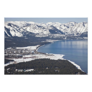 Prachtig uitzicht op Lake Tahoe, VS Foto Afdruk