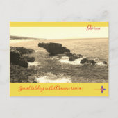 Prachtig uitzicht van het strand van Dhërmi in de  Feestdagenkaart (Voorkant)