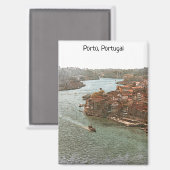 Prachtig Uitzicht van Porto Portugal Magneet (Voorkant / Achterkant)