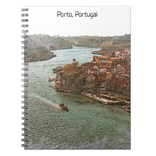 Prachtig Uitzicht van Porto Portugal Notitieboek