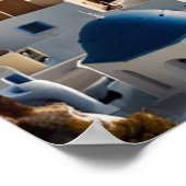 Prachtig uitzicht van Santorini Poster (Hoek)