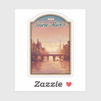 Prachtig Uitzicht van Seine River-France Sticker