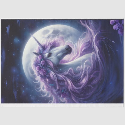 Prachtig unicorn weefsel papier (Voorkant)