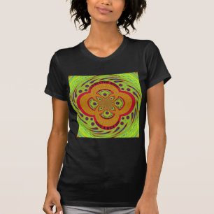 Prachtig verbazingwekkend Afrikaans Mandala Patroo T-shirt