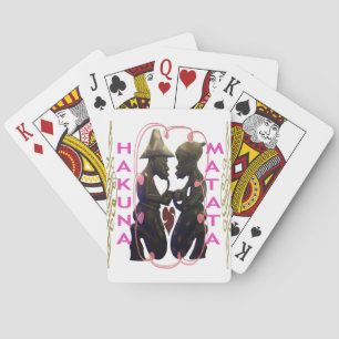 Prachtig Verbazingwekkend Afrikaans Paar: Een Rom Pokerkaarten