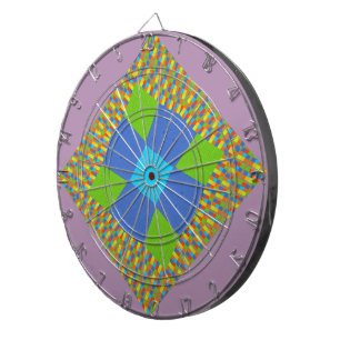 Prachtig Verbazingwekkend Groen Blauw Cyaan Art Pr Dartbord