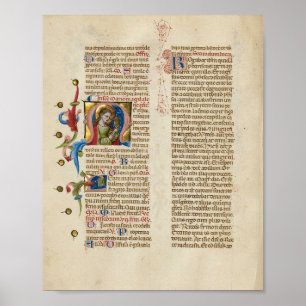 Prachtig verlicht manuscript poster