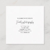 Prachtig visitekaartje voor fotograaf (Achterkant)