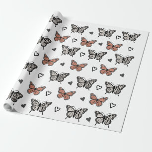 "Prachtig vlinderthema inpakpapier. Cadeaupapier