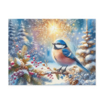 Prachtig vogel- en winterlandschap 6