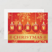 Prachtig vrolijk kerst Briefkaart (Voorkant / Achterkant)