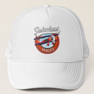 Prachtig Wales retro stijl reis patch Trucker Pet