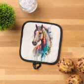 Prachtig Waterverf paard Pannenlap (Top down)