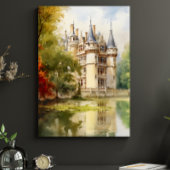 Prachtig Waterverf Poster van het oude Franse kast