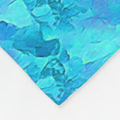 Prachtig waterverf tropisch oceaanthema ontwerp fleece deken (Hoek)