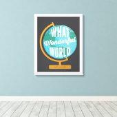Prachtig wereld Wereldbol Canvas Afdruk (Insitu (Houten vloer))