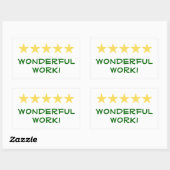 Prachtig werk - Teacher sticker serie (rec, basic (Vel)