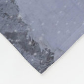 Prachtig winterlandschap als het sneeuwt fleece deken (Hoek)