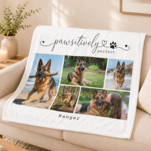 Prachtig Witte Huisdier Foto Geschenk Fleece Deken
