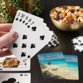 Prachtig zandstrand tropisch paradijs pokerkaarten (Insitu)