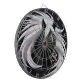 Prachtig zwart paard dartbord (Voorkant Links)