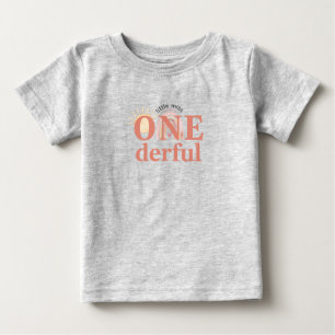 Prachtige 1e verjaardag fijne jersey baby T-shirt