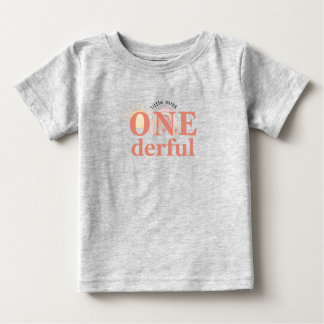 Prachtige 1e verjaardag fijne jersey baby T-shirt