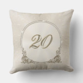 Prachtige 20e Jubileum Gifts, persoonlijk Kussen (Achterkant)