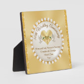 Prachtige 50e Jubileum Plaque Personalized Fotoplaat (Voorkant)