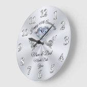 Prachtige 60e Jubileum Gift for Parents Grote Klok (Hoek)