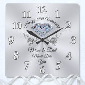 Prachtige 60e Jubileum Gift for Parents Grote Klok