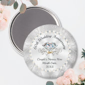 Prachtige 60th Wedding Jubileum Favors, Diamond Magneet