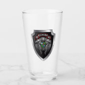 Prachtige 75e Regimentsrol Rangers Glas (Voorkant)