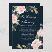 Prachtige aankondiging van de begrafenisservice va (Voorkant / Achterkant)